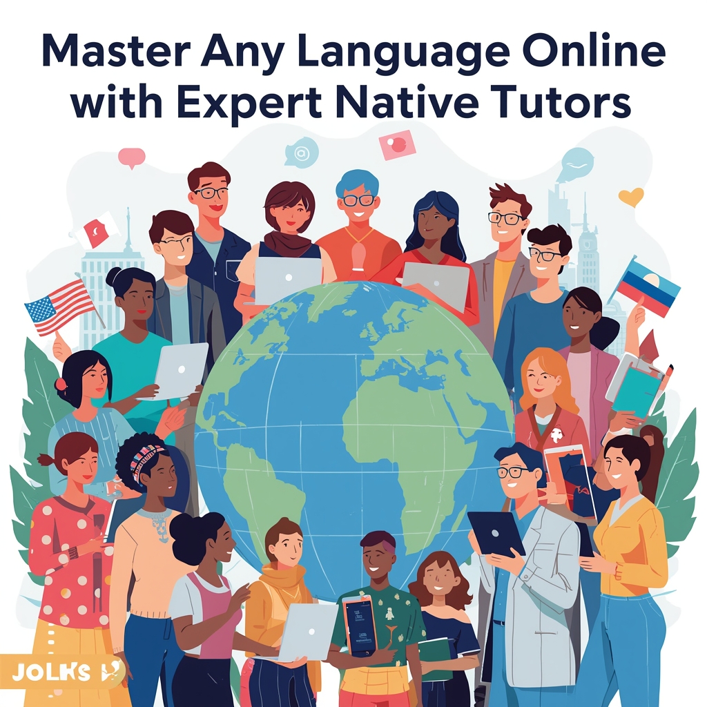Online language tutoring session with native speaker